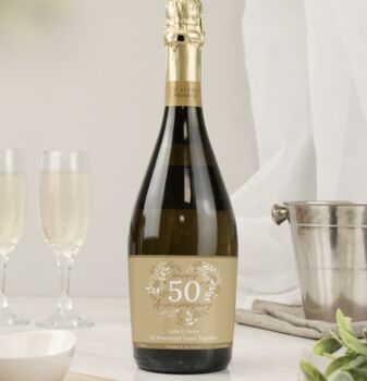 Personalised Wedding Anniversary Prosecco, 2 of 9