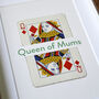 Mum Is Queen Personalised Playing Card Gift Print, thumbnail 7 of 9