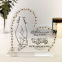 Personalised Muslim Couple Heart Plaque Gift, thumbnail 1 of 2