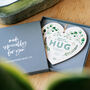 Personalised 'Sending A Hug' Wooden Heart Decoration, thumbnail 2 of 4