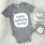 Personalised Happy Birthday Speech Bubble Babygrow, thumbnail 1 of 10