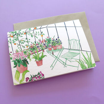 Greenhouse Greeting Card, 2 of 2