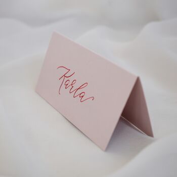Pink Bridal Shower Hen Party Place Card Decor X 10, 6 of 6