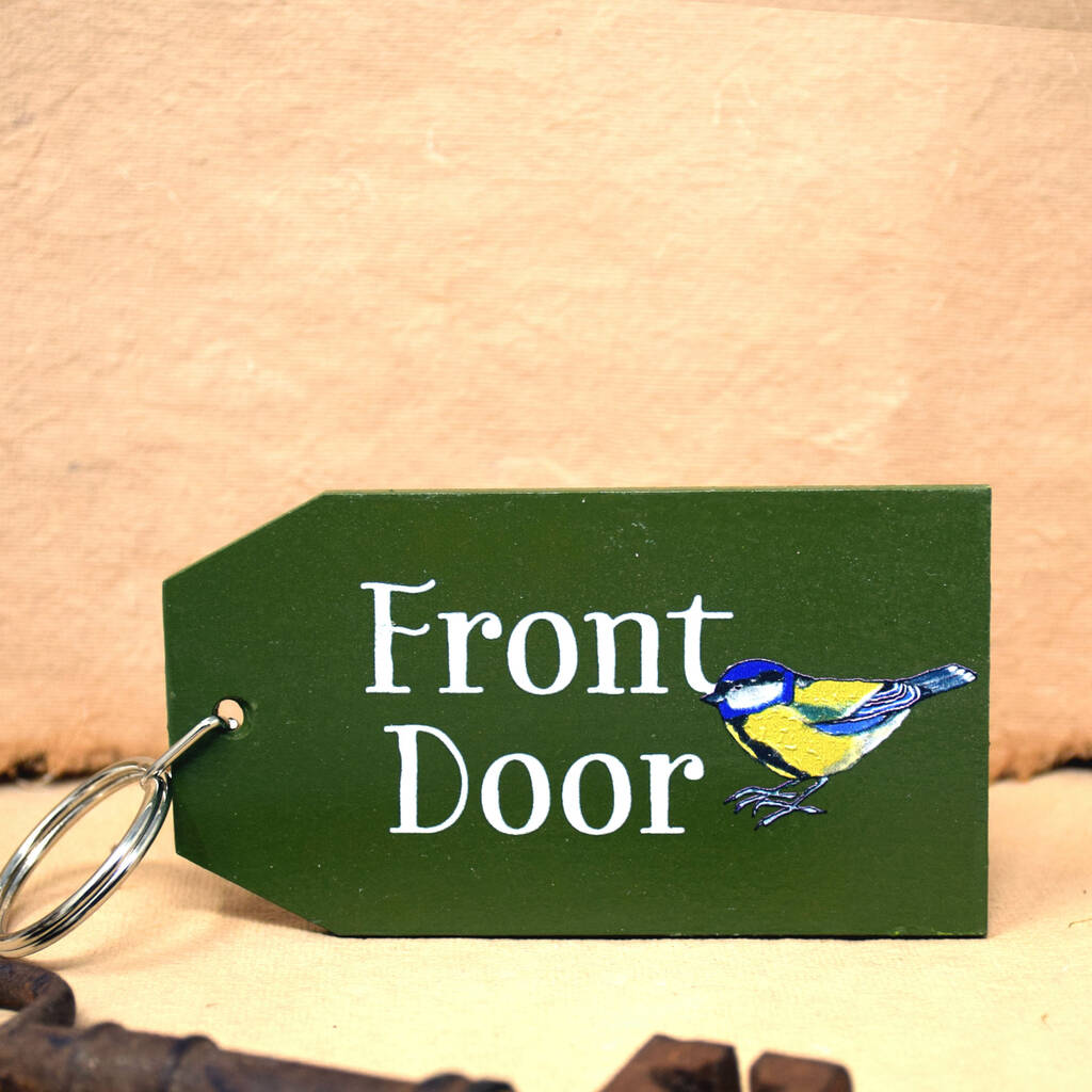 Image of Wild Bird Frontdoor Key Ring Blue Tit