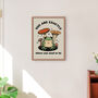 'Where You Need To Be' Retro Cottagecore Frog Print, thumbnail 2 of 8