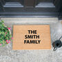 Personalised Family Name Doormat, thumbnail 1 of 2