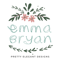 Pretty elegant logo for Emma Bryan Design on Not on the High Street