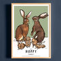 Personalised Family Of Hares, thumbnail 1 of 4