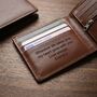Gifts For Men Personalised Leather Wallet For Him, thumbnail 2 of 10