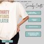 Personalised 30th Birthday For Her Funny T Shirt Thirty Years Later Comfort Colours Unisex T Shirt, thumbnail 6 of 12