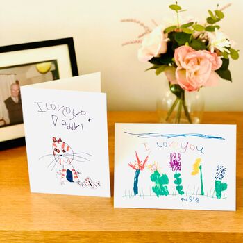 Personalised Christmas Card Sets With Child's Drawing, 5 of 9