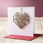 Geometric Heart Valentine's Card, thumbnail 1 of 8