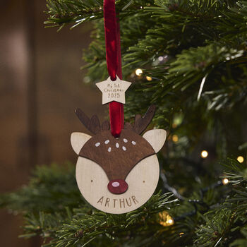 Hand Painted Personalised Christmas Decoration | Polar Bear, 2 of 10