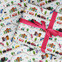 Car Hill Wrapping Paper Roll Or Folded, thumbnail 1 of 3