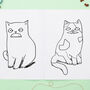 Colouring Book Cats With Moustaches, thumbnail 4 of 5