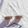 Brown Nose Bridge Angular Rectangle Aviator Sunglasses, thumbnail 8 of 9