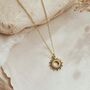 Minimalist Gold Sunburst Necklace 18 K Plated, thumbnail 1 of 4