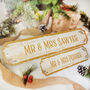 Personalised 'Mr And Mrs First Christmas' Street Sign, thumbnail 1 of 5