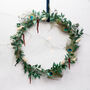 Christmas Wreath 'Noelle' Dried Flower Door Wreath, thumbnail 1 of 6