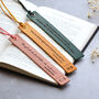 Personalised Leather Quote Bookmark For Book Lovers, thumbnail 3 of 8