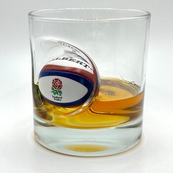 Personalised Rugby Ball Whisky Glass, 12 of 12