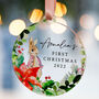 Personalised New Baby's 1st Christmas Tree Decoration, thumbnail 1 of 4