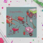 'Wheelbarrows' Birthday Card, thumbnail 3 of 4
