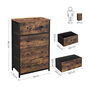 Wooden Five Drawer Chest Storage Organiser Cabinet, thumbnail 8 of 8