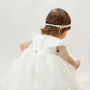 Ava Personalised Lace Christening Gown, thumbnail 2 of 12