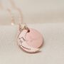 Personalised Rose Gold Plated Moon Necklace, thumbnail 3 of 7
