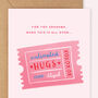 Personalised Hug Coupon Mother's Day Card, thumbnail 3 of 5