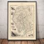 Personalised 1851 Old Map Of Lake District, Cumbria, thumbnail 1 of 2