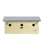 Wooden Sparrow Birdhouse With Protective Zinc Roof Gift, thumbnail 3 of 6