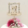 Personalised Winter Wedding Cake Topper, thumbnail 2 of 7