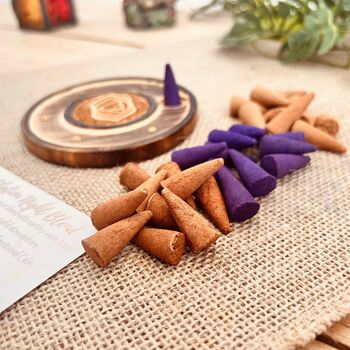 Meditation Mindful Incense Cones Night And Day Mix Blends, 3 of 8