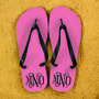 Monogrammed Flip Flops, thumbnail 5 of 6