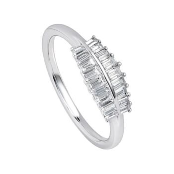 Aurora White Gold Lab Grown Diamond Engagement Ring, 2 of 5