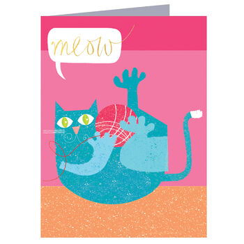 Cat Mini Greetings Card, 2 of 3
