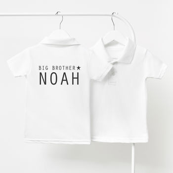 Big Brother Personalised Children's Polo Shirt, 2 of 3