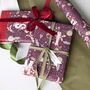 Liberty Style Whimsical Florals Christmas Gift Wrap Paper | 3 M Roll, thumbnail 3 of 8