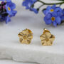 Forget Me Not Gold Vermeil Stud Earrings, thumbnail 1 of 9