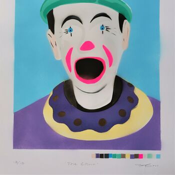 'The Clown' Handmade Original Signed Art, 8 of 8