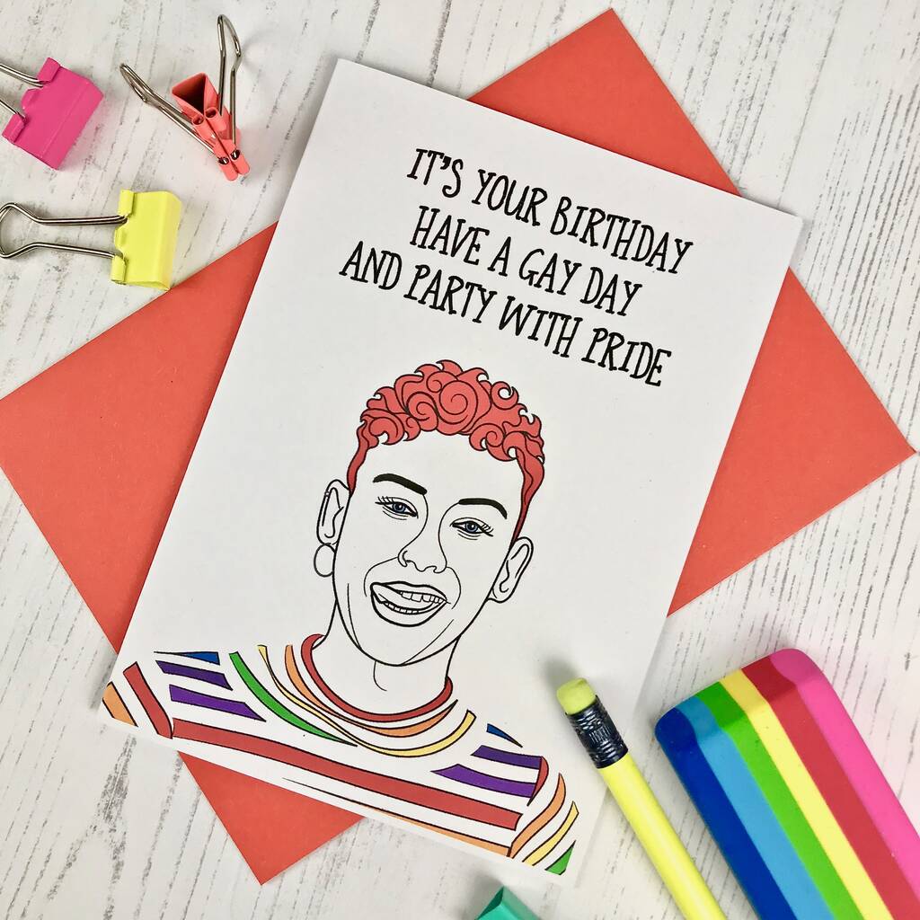 Gay Day Birthday Card By Adam Regester Design 6414