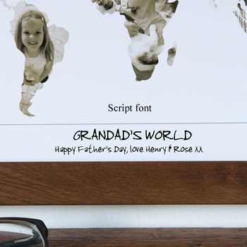 Personalised Grandad's World Photo Gift Map, 5 of 12