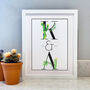 Personalised Couples Water Colour Cactus Print, thumbnail 1 of 5