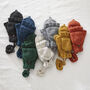 Fair Trade Knit Wool Lined Mitten Fingerless Gloves, thumbnail 1 of 12