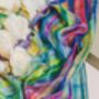 100% Mulberry Silk Scarf, Rainbow Colour, thumbnail 3 of 6