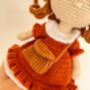 Handmade Crochet Fox Doll For Kids, thumbnail 6 of 10