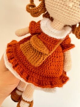 Handmade Crochet Fox Doll For Kids, 6 of 10