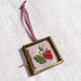 Strawberry Hand Embroidered Framed Keepsake, thumbnail 2 of 7